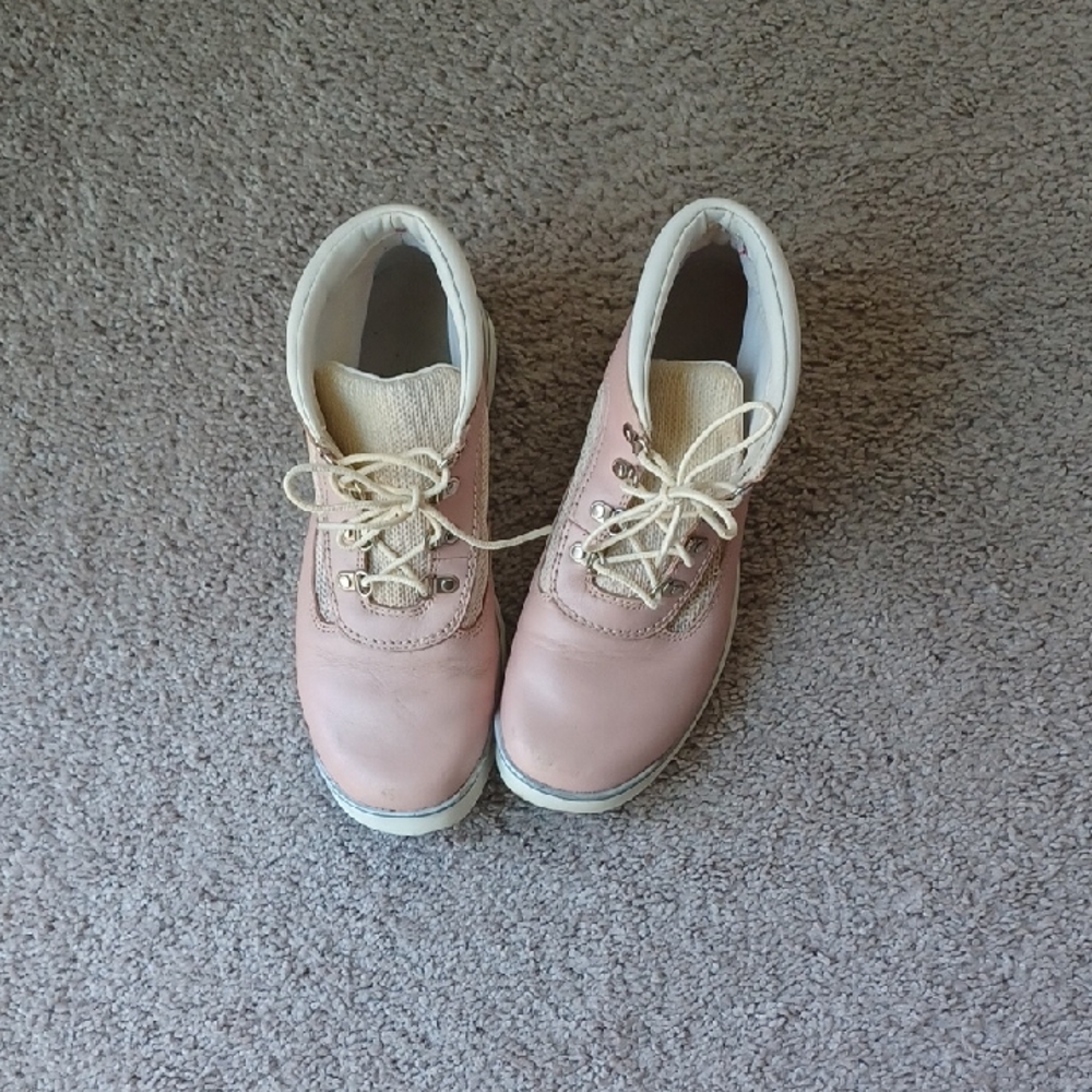 Timberland Women's Pink Lace-Up Boots